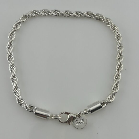 925 Silver Rope Bracelet - Picture 2 of 4